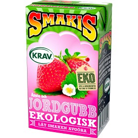 Smakis Fruktdryck med smak av Jordgubb Ekologisk KRAV 25cl